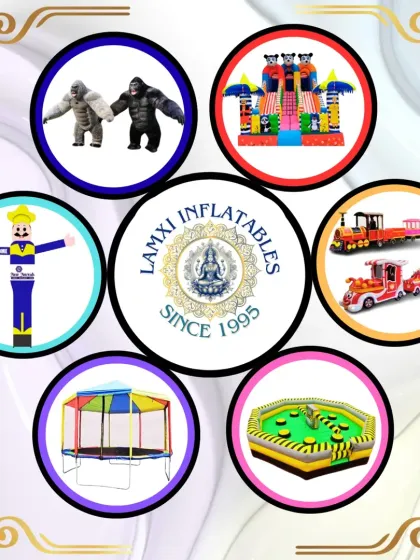 Since 1995, we have been manufacturing a wide range of products directly from our factory in Delhi. Our product line includes everything from mascot costumes and advertising air dancers to inflatable bouncy castles and amusement train rides.