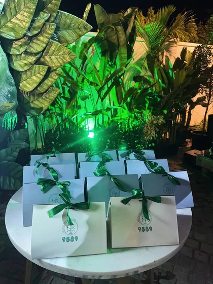 We love helping brands celebrate new beginnings. For this grand launch, we created custom gift bags featuring the company's logo, filled with curated goodies. This is a great example of how our corporate event gifting service can make your launch party or client appreciation event truly stand out.