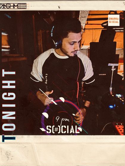 A cool polaroid-style graphic for a Saturday night gig. I always try to bring a fresh vibe to my regular slots.