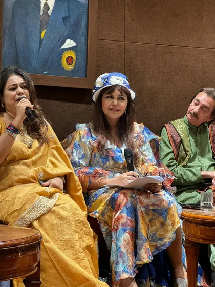 Speaking about my experience as a playback singer for Heeramandi during a panel discussion. I shared insights into how I approached the Thumri and Ghazal compositions to fit the series' emotional landscape.