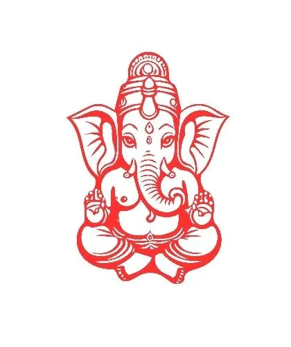This simple, powerful image of Lord Ganesha is a focal point for meditation. I teach that even a simple representation, when viewed with faith, can connect you to the divine.