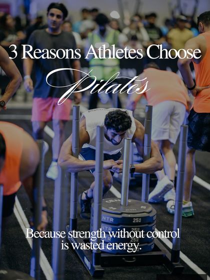 Three reasons athletes choose Pilates: because strength without control is wasted energy. Pilates provides the foundational stability, breath control, and mind body connection needed for peak performance.