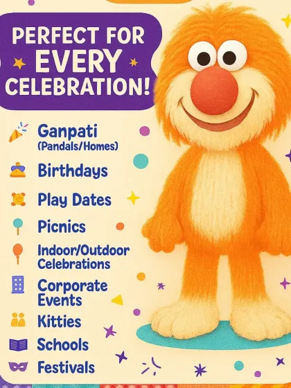 Wondering if a puppet show is right for your event? The answer is yes! From Ganpati pandals and birthday parties to school functions and corporate events, I have a show that fits every occasion.