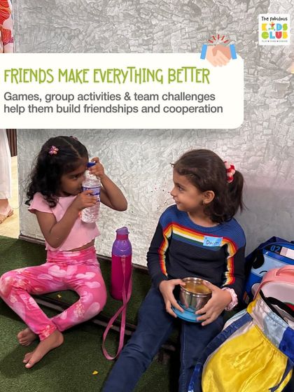 Friends make everything better. Our group activities and team challenges are designed to help children build friendships and learn the importance of cooperation.