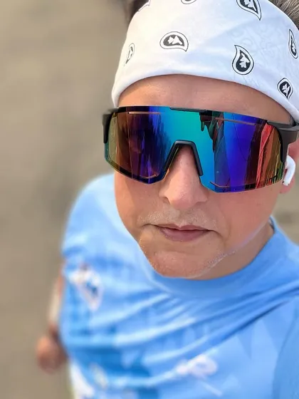 A member's selfie from the Grand Marathon. Every race is the beginning of a new journey.