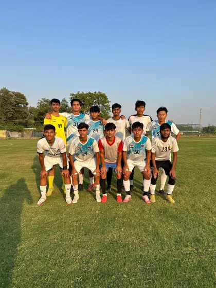 Another shot of our U-19 team after their friendly match. The smiles show the enjoyment they get from playing together.