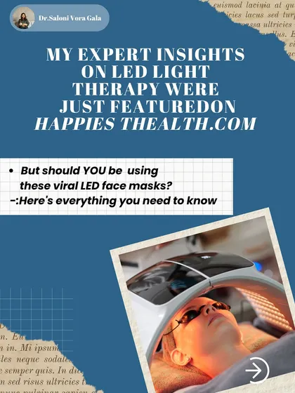 My expert insights on LED light therapy were just featured. In the article, I cover everything you need to know before you consider using one of these viral face masks at home.