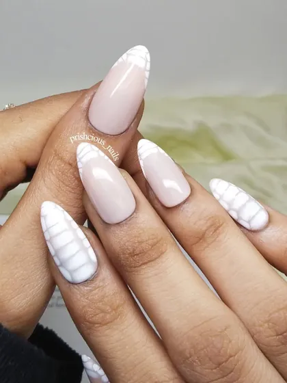 Another view of the popular croc nails. This is such a chic and edgy look that can be done in any color.