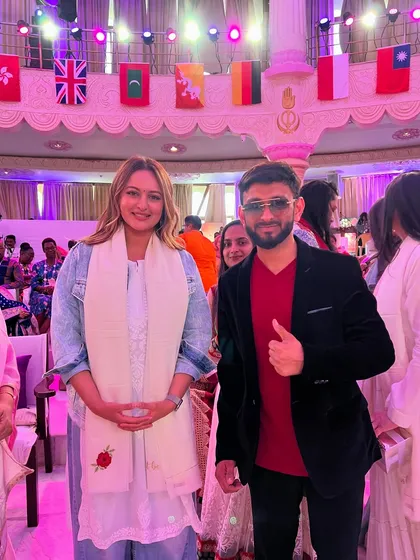 A great shot from the event with Sonakshi Sinha. I pride myself on my ability to host celebrity events with professionalism and a touch of personal flair.