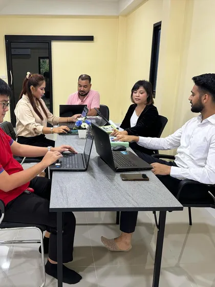 A typical workday at our Thailand office, where we focus on detailed legal research and case preparation. We are equipped to handle everything from due diligence for investments to drafting international contracts.