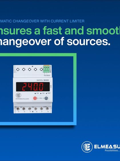 A clean, focused graphic of our iACCLM400 automatic changeover switch. It highlights the product's core function of providing seamless power backup and protecting home devices.