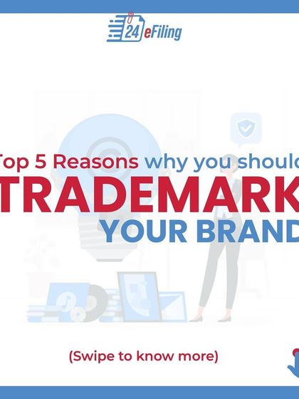 Here are the top five reasons to trademark your brand. This carousel covers how it provides legal protection, builds brand recognition, increases asset value, prevents confusion, and enables global expansion.