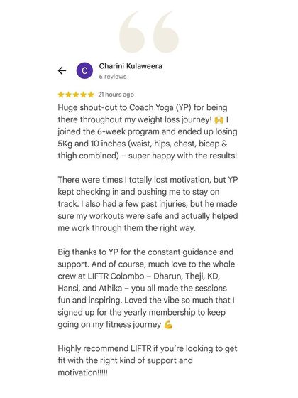 Liftr - 6-Week Body Transformation Program 6-Week Transformation Stories photo 32