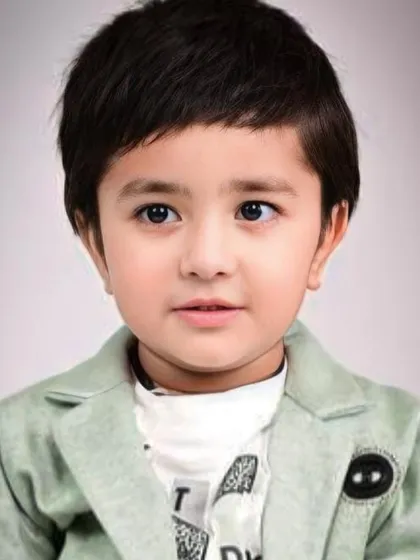 A great portfolio headshot submitted for our kids' fashion show auditions.