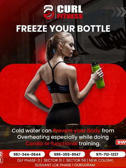 A great gym hack for women: freeze your water bottle. Cold water can help prevent overheating, especially during intense cardio or functional training sessions.