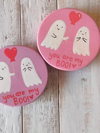 "You are my boo!" These adorable ghost-themed magnets are a cute and spooky way to show your love.