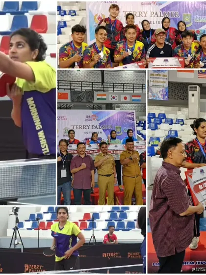 A collage from the league in Jakarta, Indonesia. We missed the Gold, but winning a Silver in singles and Bronze in the team event is still a strong performance. Every tournament is a learning experience.