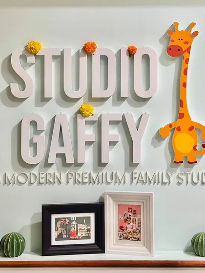 Welcome to Studio Gaffy, my modern and premium family studio in Bangalore. I’ve designed this space to be warm, inviting, and creative, the perfect place to capture your family's most beautiful moments.