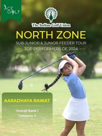 Official recognition for Aaradhaya Rawat, who finished as the number one ranked player in the North Zone for 2024. A fantastic achievement.