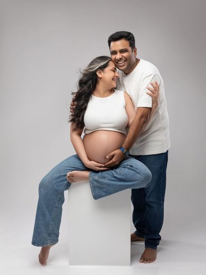 A happy, laughing moment. My goal is to make you feel comfortable enough to let your true personalities shine through.