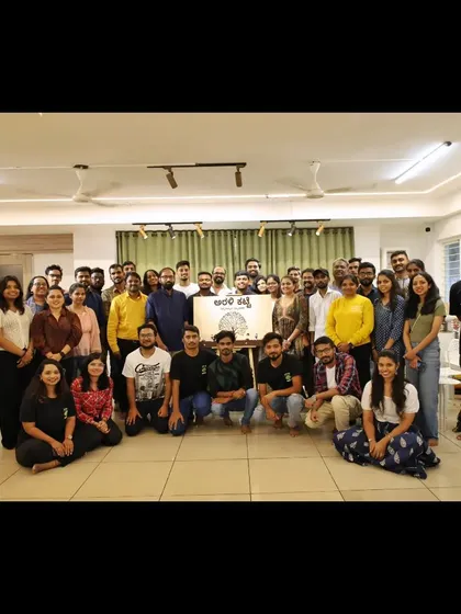 The whole gang! A group photo after another successful "Arali Katte" event.