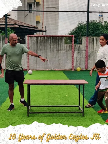 Even parents get in on the fun! A lighthearted moment from our 16th-anniversary celebration, showcasing the family-friendly atmosphere of our community.
