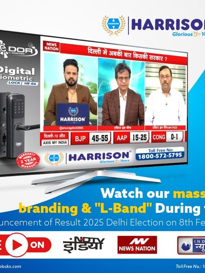 Here is another look at our L-Band branding during the Delhi Election results, reinforcing our position as a trusted name in the minds of millions of viewers.