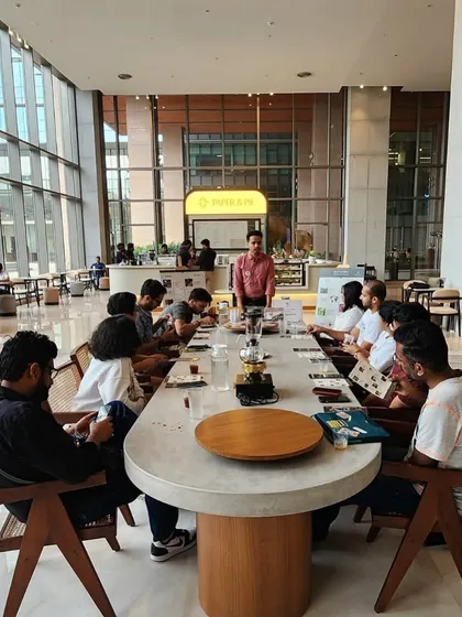 A coffee workshop in session at our Bellandur location. We love hosting events that bring people together to learn and connect.