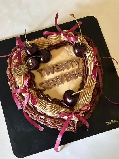 Turning 27 never looked this good! This Chocolate & Cherry Cake combines rich chocolate with the sweetness of fresh cherries, all without any gluten or refined sugar.