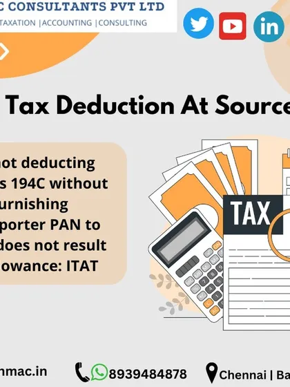 An important ruling from ITAT regarding TDS on transporter payments. A company not deducting TDS under section 194C is not disallowed if it furnishes the transporter's PAN to the department.