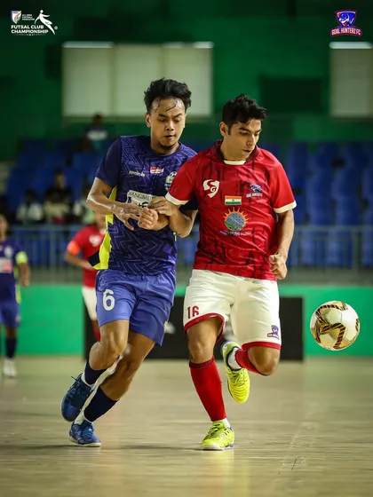 On the ball during the final, looking for an opening to create a goal-scoring opportunity.