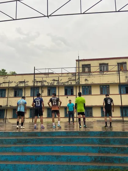 Our legendary coach, Abhishek Kataria, leading a session. Our players learn from experienced and licensed coaches.