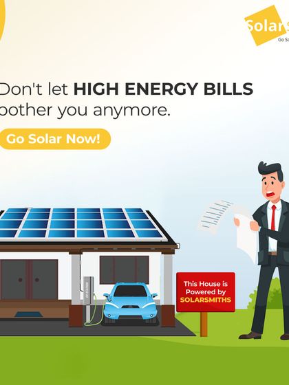 Don't let high energy bills bother you anymore. Go solar now and start producing your own electricity. This house is powered by my expert solution.