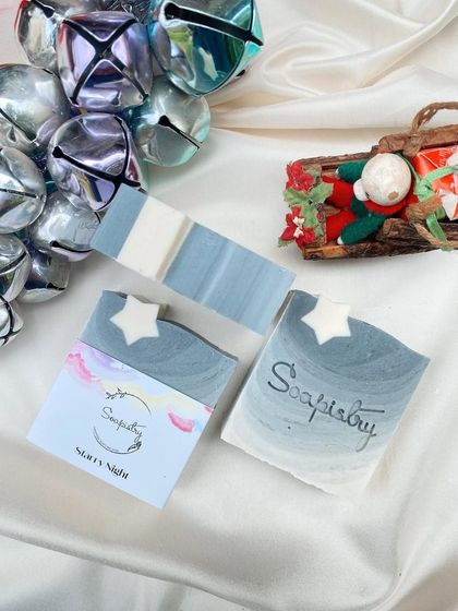 The Starry Night soap, a simple yet elegant design with a single star on top.