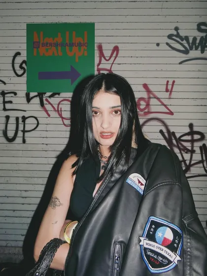 A moody shot from the Bershka x NTS Radio event. The graffiti-covered background and industrial setting perfectly matched the cool, street-style vibe of the collaboration.
