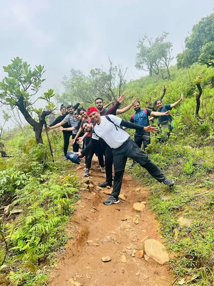 Having fun on the trail! My treks are not just about reaching the peak but also about enjoying every step of the journey with your friends.