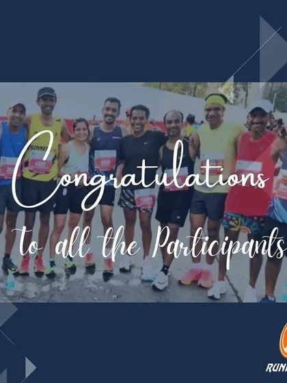 A snapshot of our team's success at the Tata Mumbai Marathon. This image represents the collective spirit and dedication of 100 runners from our community who participated in the event.
