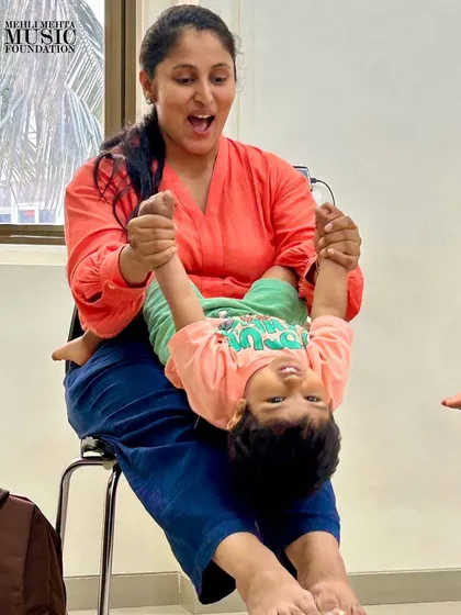 A moment of pure fun and trust between a mother and her child. Our classes incorporate playful movements that develop a child's sense of balance and rhythm.