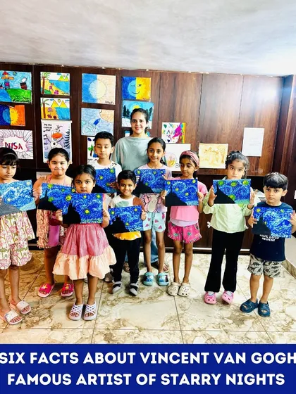 I love seeing the pride on children's faces when they create something amazing. In our 'Know Thy Artist' workshop, these young artists learned about Van Gogh and then created their own stunning 'Starry Night' masterpieces to take home.