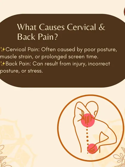 Understanding the root cause of pain is the first step to healing. This infographic from our Therapeutic Workshop explains common causes of cervical and back pain, such as poor posture and stress.