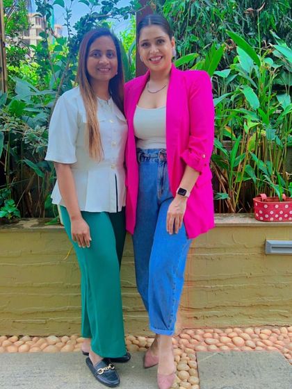 Posing with the amazing hairstylist Ritika Kadam after completing her course. Investing in my skills is something I will always do to bring the best to my clients.