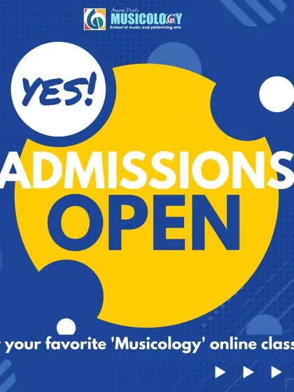 Yes, admissions are open for your favorite Musicology online classes. Book a free online counseling session to find the perfect course for you.