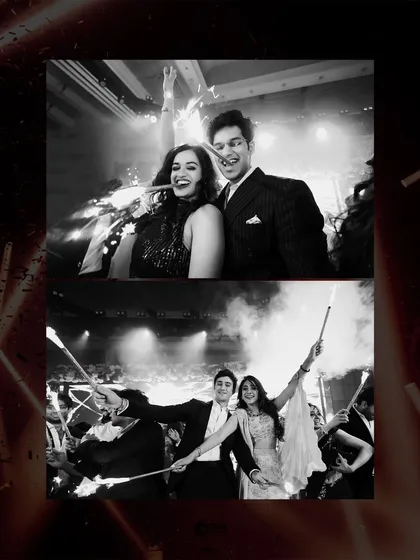 From the high-energy dance floor to the celebratory sparklers, I capture the pure, unscripted joy of your cocktail night. These moments with Isht and Paavni in Dubai show the fun and excitement that make your wedding story complete.