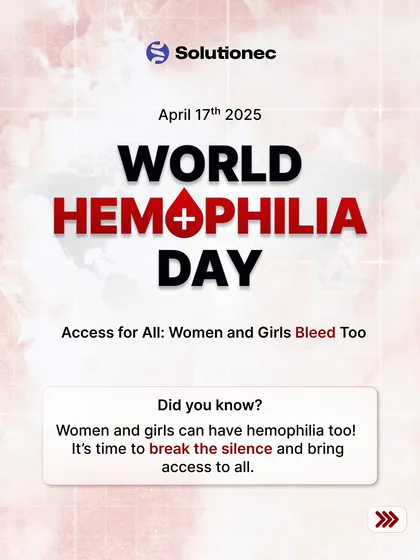 For World Hemophilia Day, we are breaking the silence around a hidden struggle. The fact that women and girls can have hemophilia is often overlooked, and we are committed to ensuring access to diagnosis and care for all.