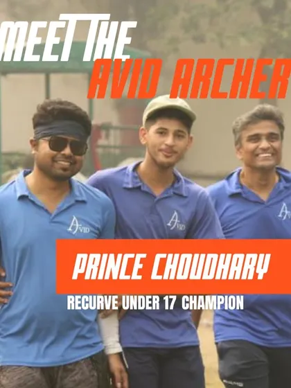 Meet our U-17 Recurve Champion, Prince Chaudhary. His consistent performance, securing gold at the district level and silver at the state level, showcases the bright future he has in the sport.
