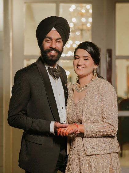 You can feel the love buzzing in these photos. Here's my bride with her groom, both looking absolutely amazing for their sangeet.
