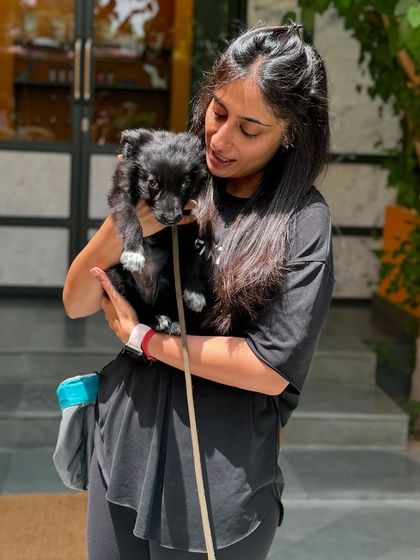 My youngest student, 3-month-old Shifu, during his weekly Puppy Pre-School session. Proactive guardians make all the difference.