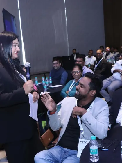 Interacting with payment aggregators at the NPCI workshop. My style is always interactive and engaging.