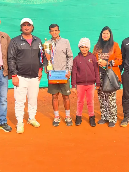Congratulations to Mayank Sharma for winning the 7th Rajesh Patel Memorial AITA Men’s 1 Lakh Tennis Tournament hosted at Tennis Vidyalaya.