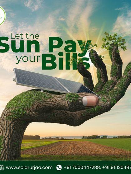 This image captures the essence of our service: using the power of the sun to pay your electricity bills. It's a natural, effective way to save money and energy.